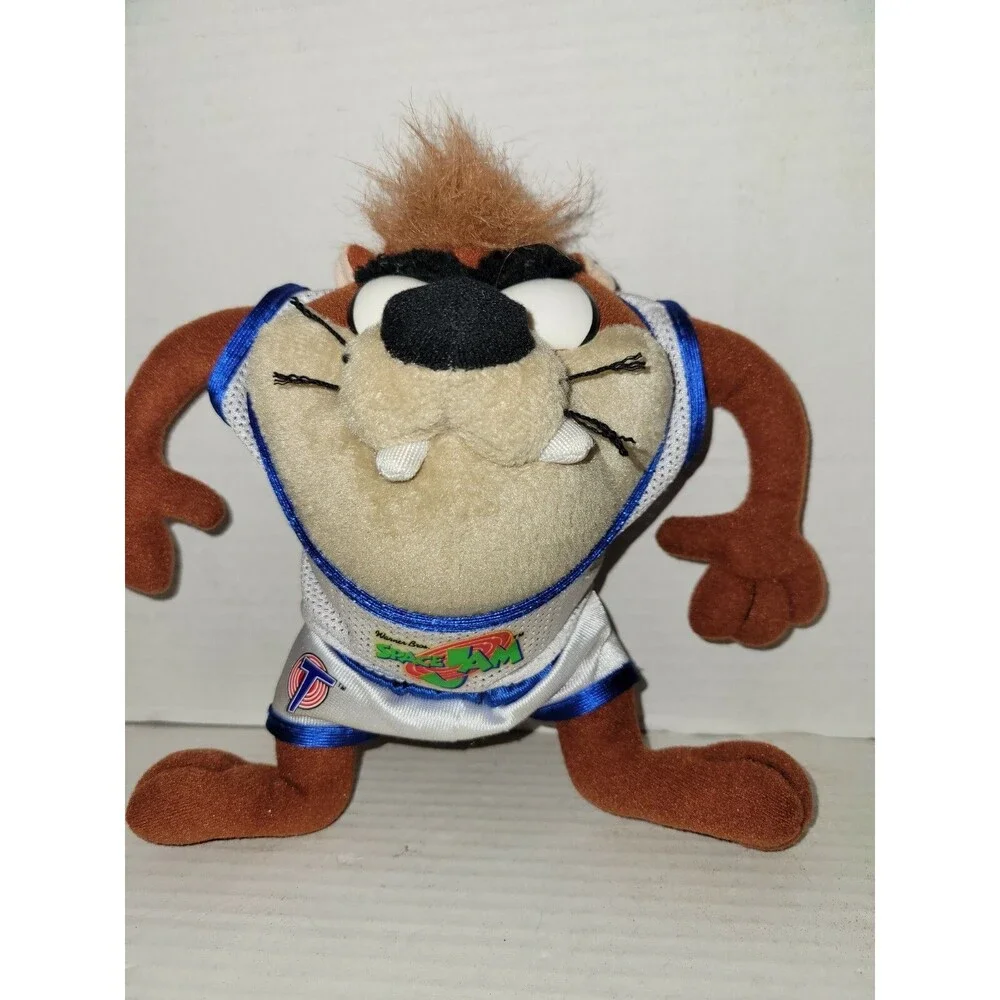 Vintage Space Jam 1996 Taz Plush McDonald's Toy Looney Tunes Tasmanian Devil
